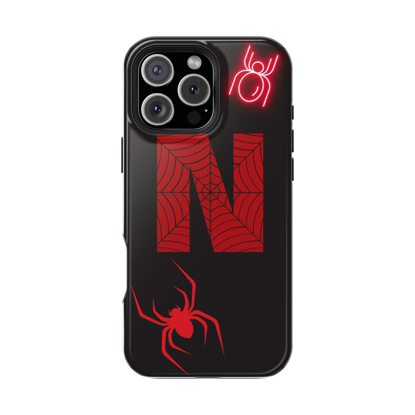 Spider-Design Impact Case for Netflix Lovers, Phone Cover, Gift for Movie Buffs, Halloween Accessory, Unique Phone Protector