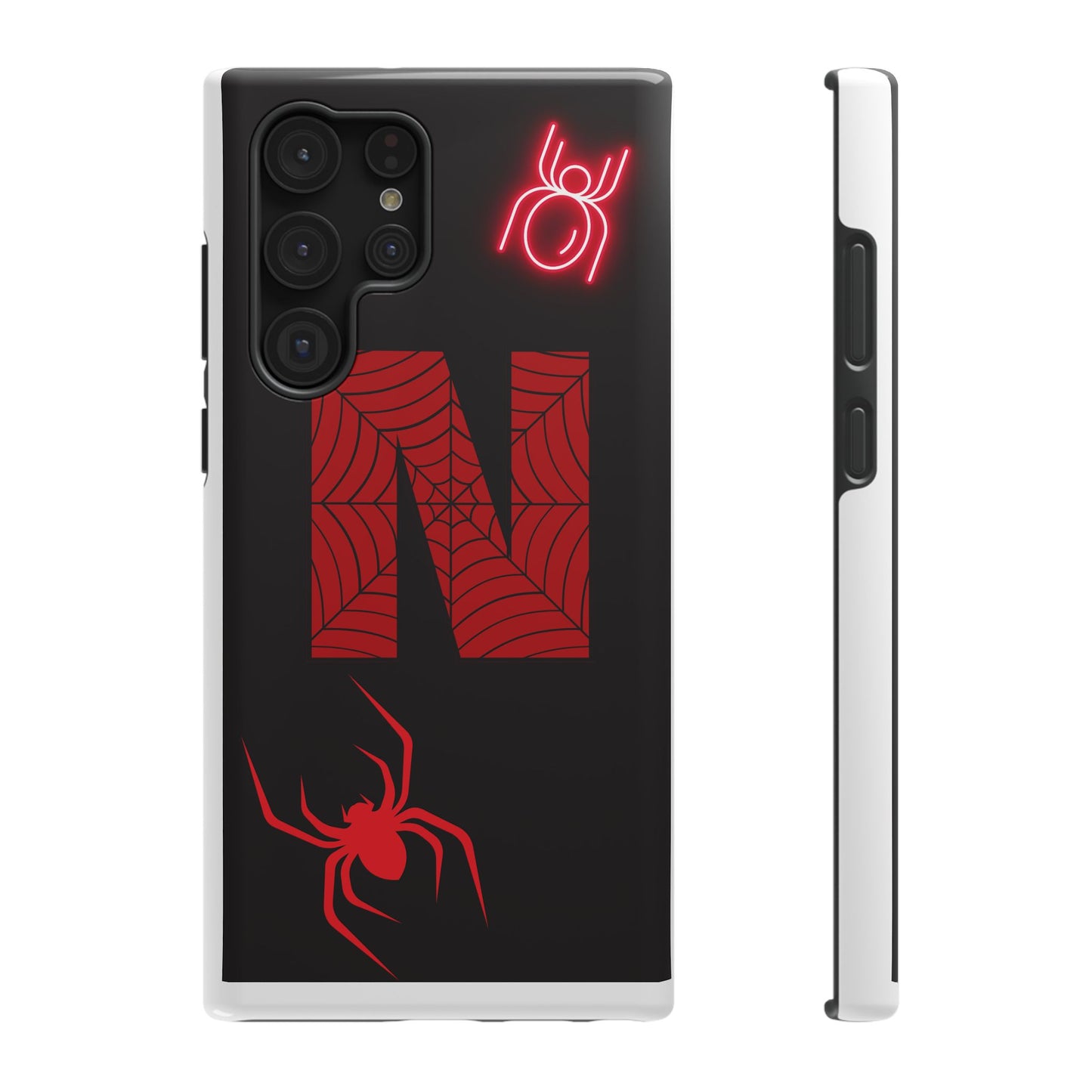 Spider-Design Impact Case for Netflix Lovers, Phone Cover, Gift for Movie Buffs, Halloween Accessory, Unique Phone Protector