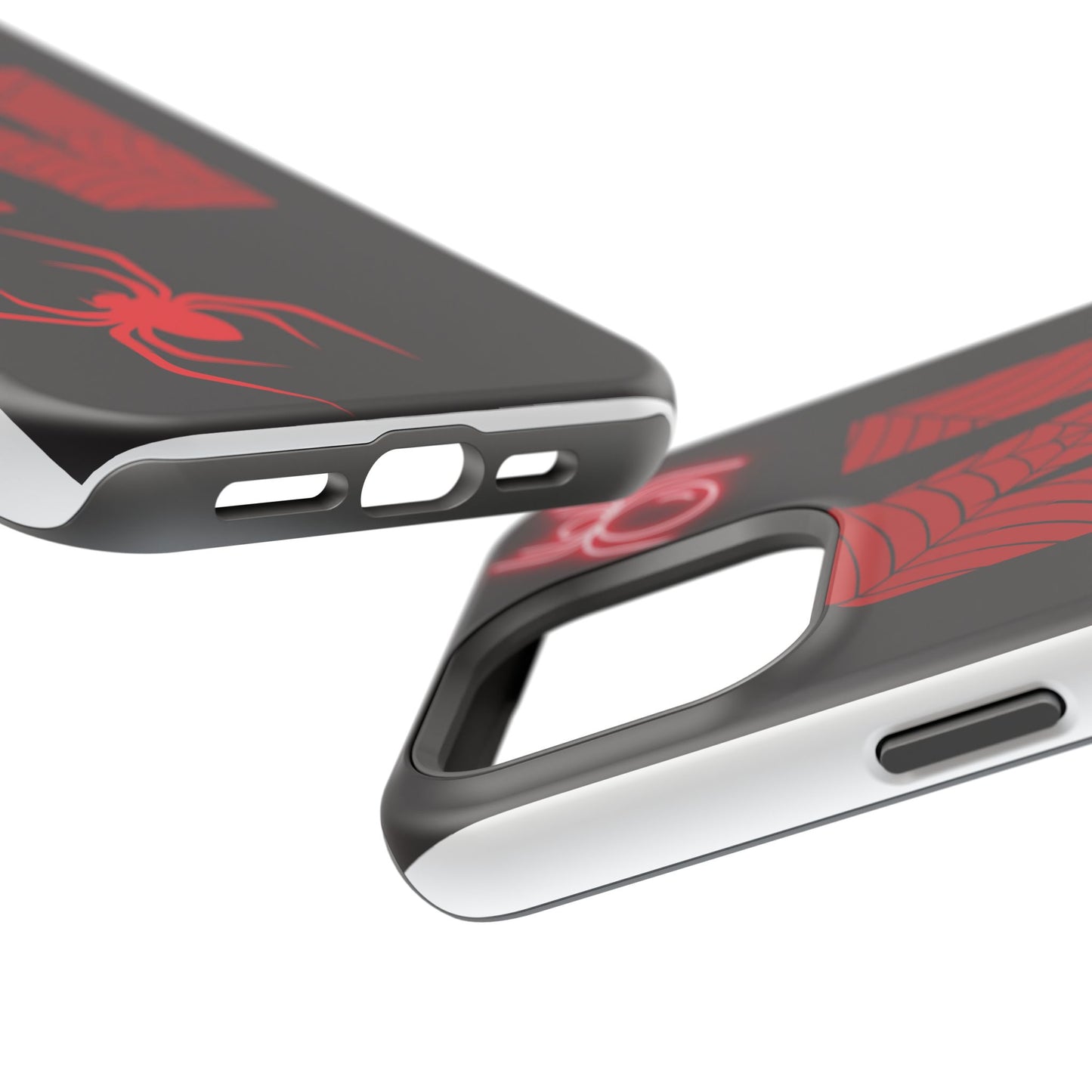 Spider-Design Impact Case for Netflix Lovers, Phone Cover, Gift for Movie Buffs, Halloween Accessory, Unique Phone Protector