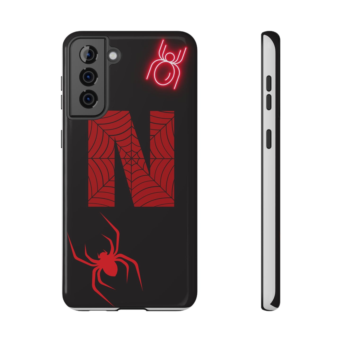Spider-Design Impact Case for Netflix Lovers, Phone Cover, Gift for Movie Buffs, Halloween Accessory, Unique Phone Protector