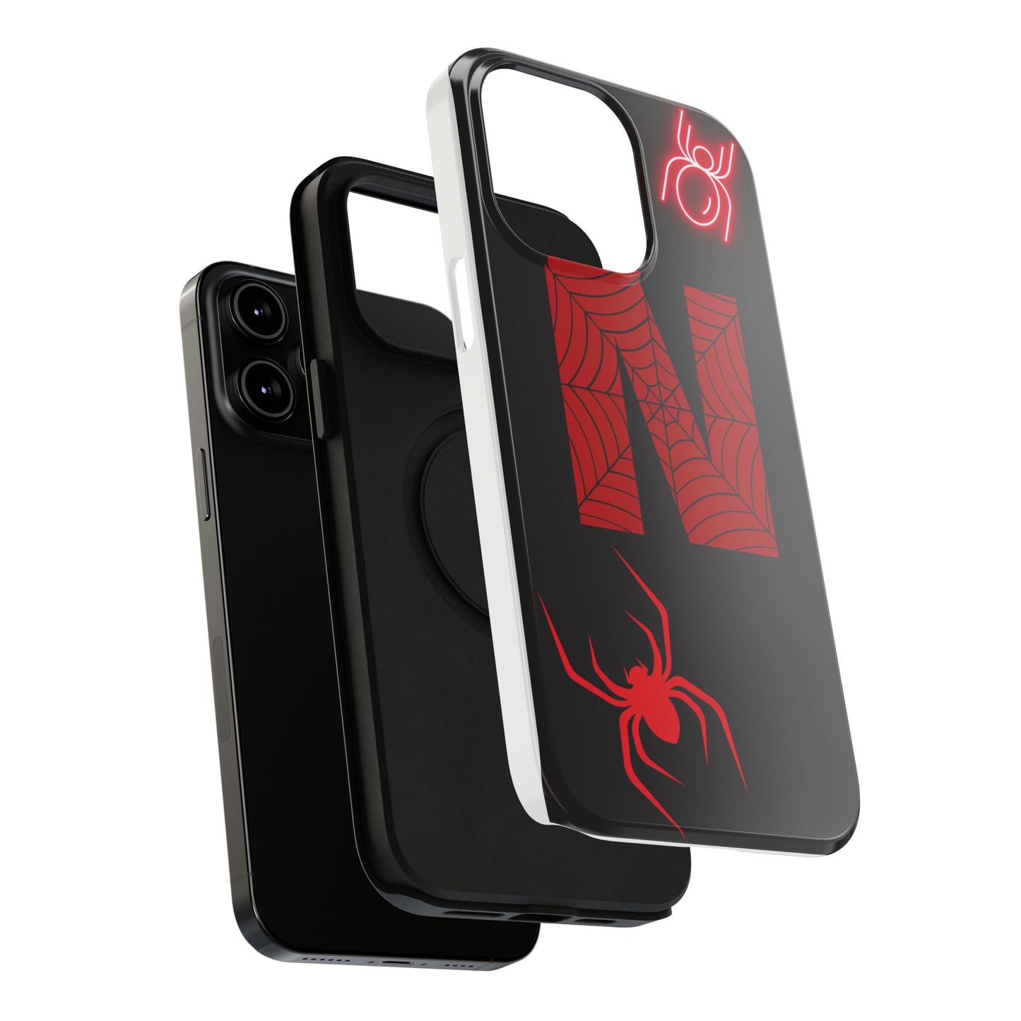 Spider-Design Impact Case for Netflix Lovers, Phone Cover, Gift for Movie Buffs, Halloween Accessory, Unique Phone Protector