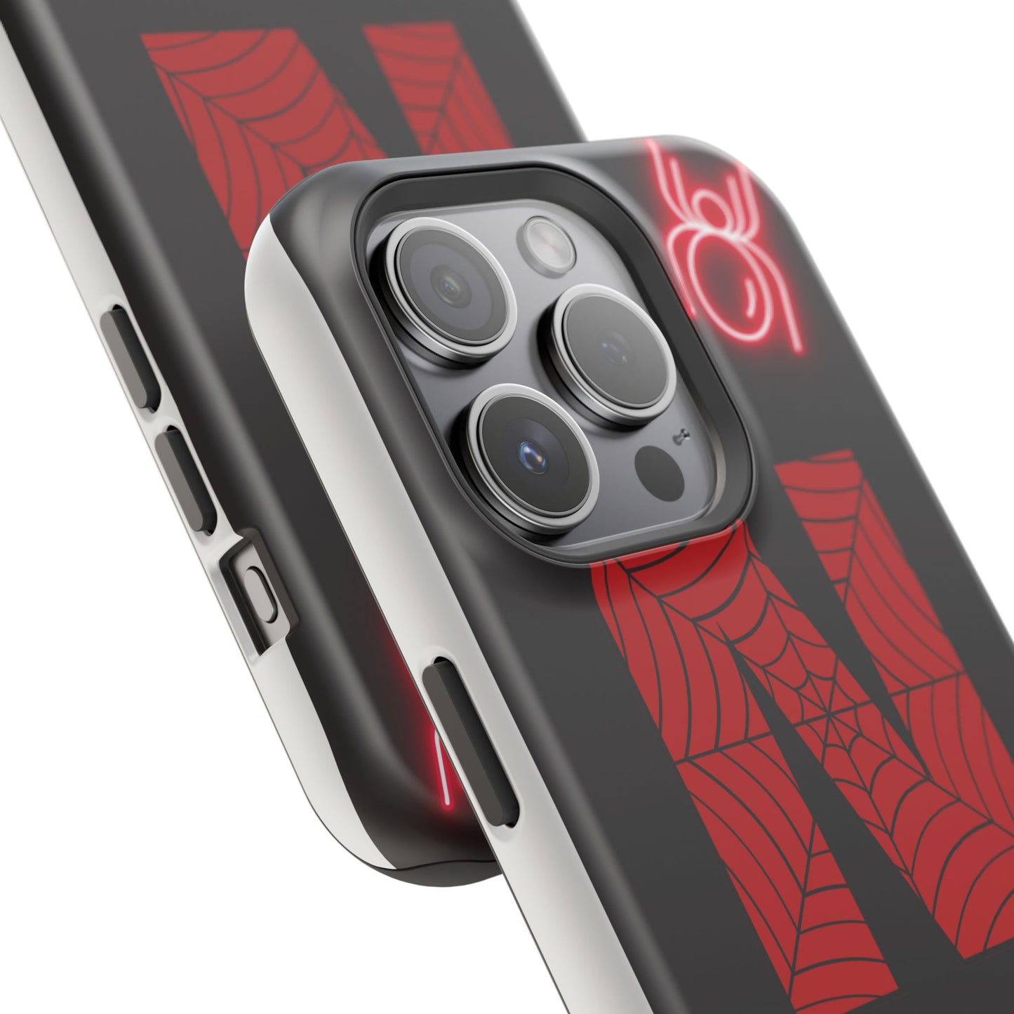 Spider-Design Impact Case for Netflix Lovers, Phone Cover, Gift for Movie Buffs, Halloween Accessory, Unique Phone Protector
