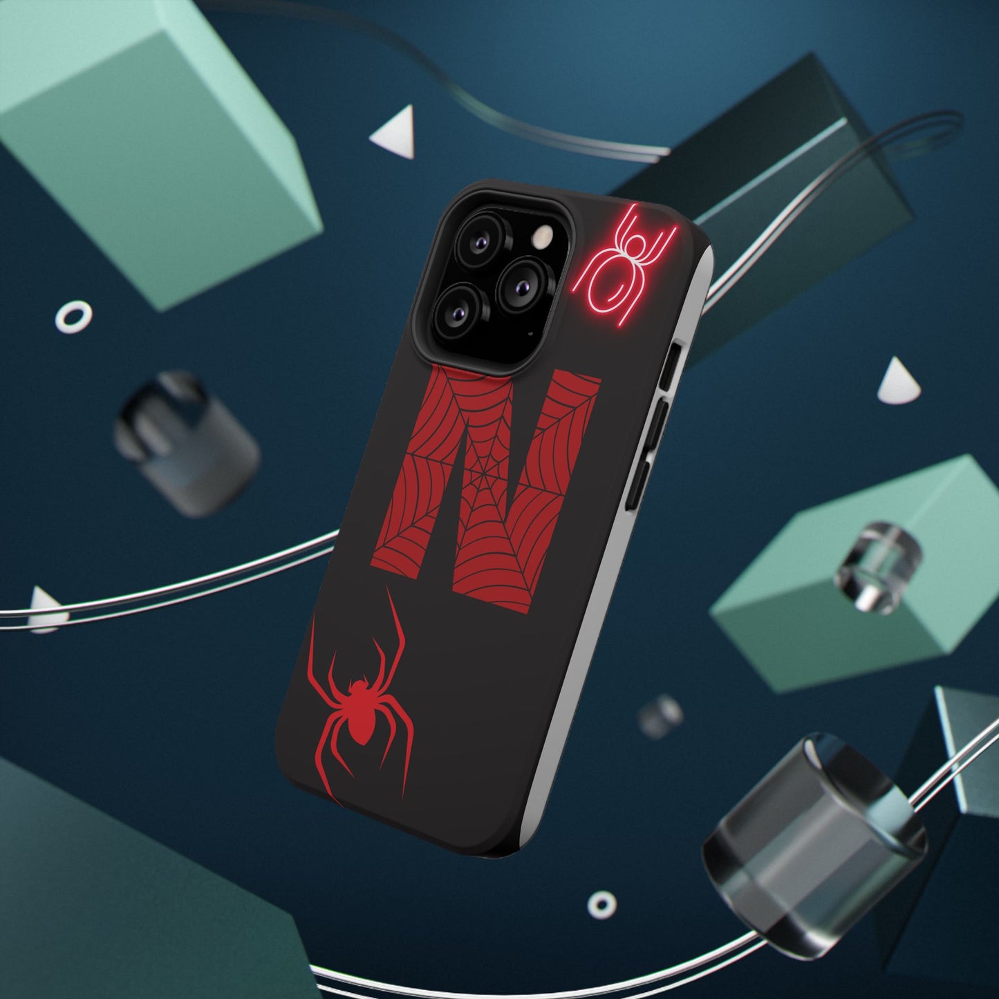 Spider-Design Impact Case for Netflix Lovers, Phone Cover, Gift for Movie Buffs, Halloween Accessory, Unique Phone Protector
