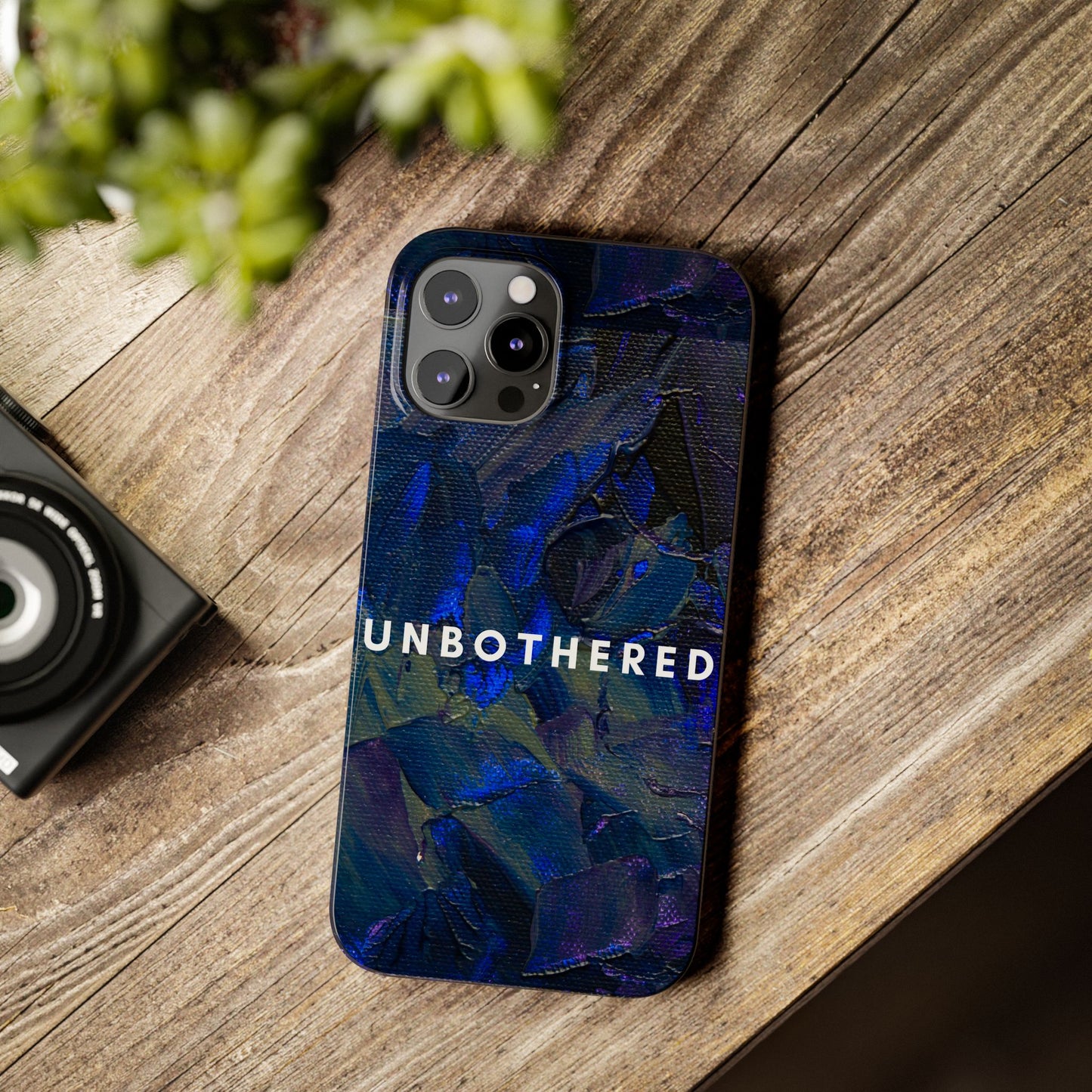 Unbothered Slim Phone Case - Stylish Accessory for Trendsetters, Gift for Minimalists, Phone Protector