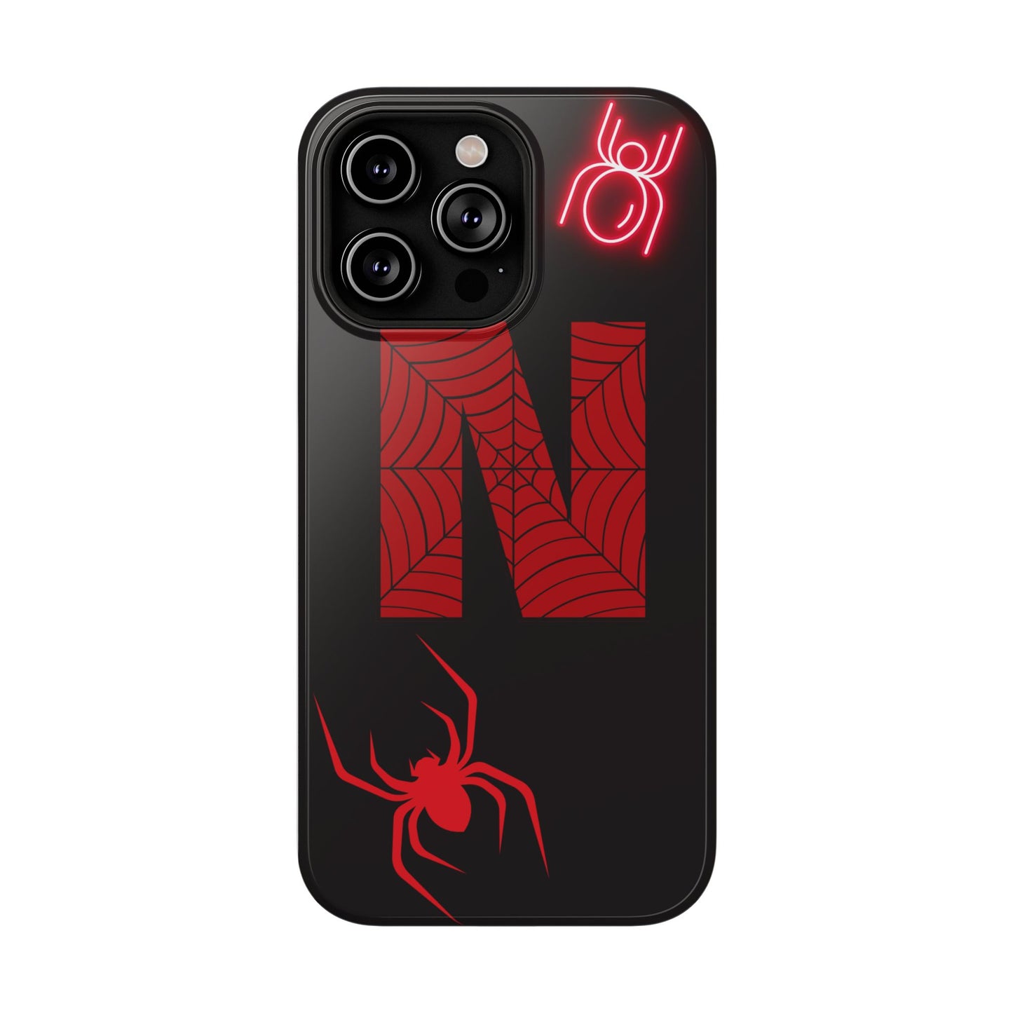 Spider-Design Impact Case for Netflix Lovers, Phone Cover, Gift for Movie Buffs, Halloween Accessory, Unique Phone Protector