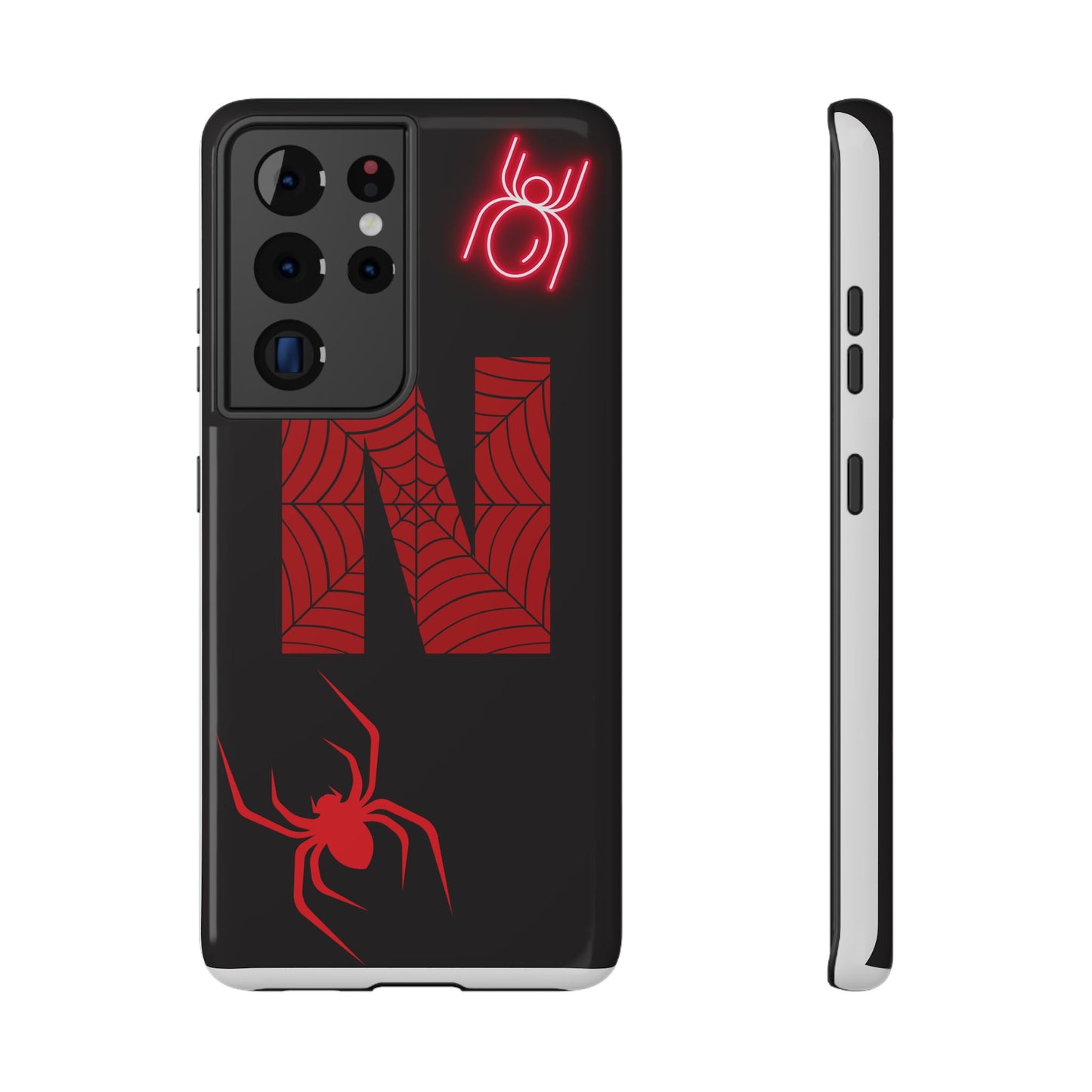 Spider-Design Impact Case for Netflix Lovers, Phone Cover, Gift for Movie Buffs, Halloween Accessory, Unique Phone Protector