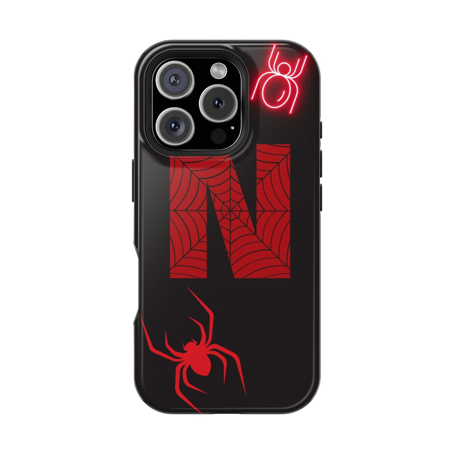 Spider-Design Impact Case for Netflix Lovers, Phone Cover, Gift for Movie Buffs, Halloween Accessory, Unique Phone Protector