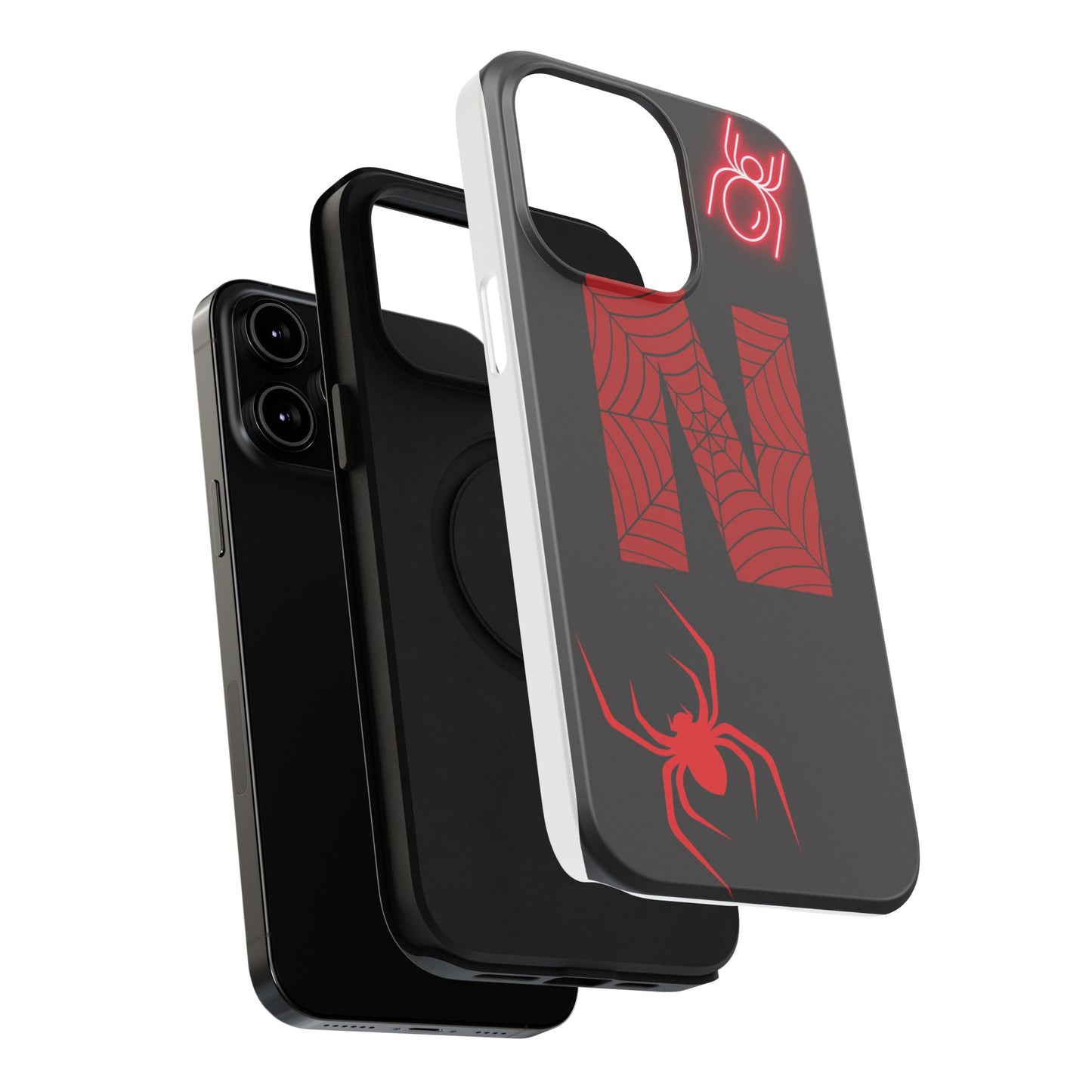 Spider-Design Impact Case for Netflix Lovers, Phone Cover, Gift for Movie Buffs, Halloween Accessory, Unique Phone Protector