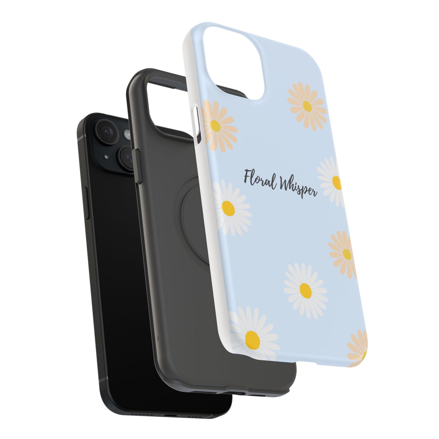 Floral Whisper Impact-Resistant Phone Case | Cute Floral Design, Summer Gift, Durable Phone Accessory, Nature Lover's Case, Protective Cover