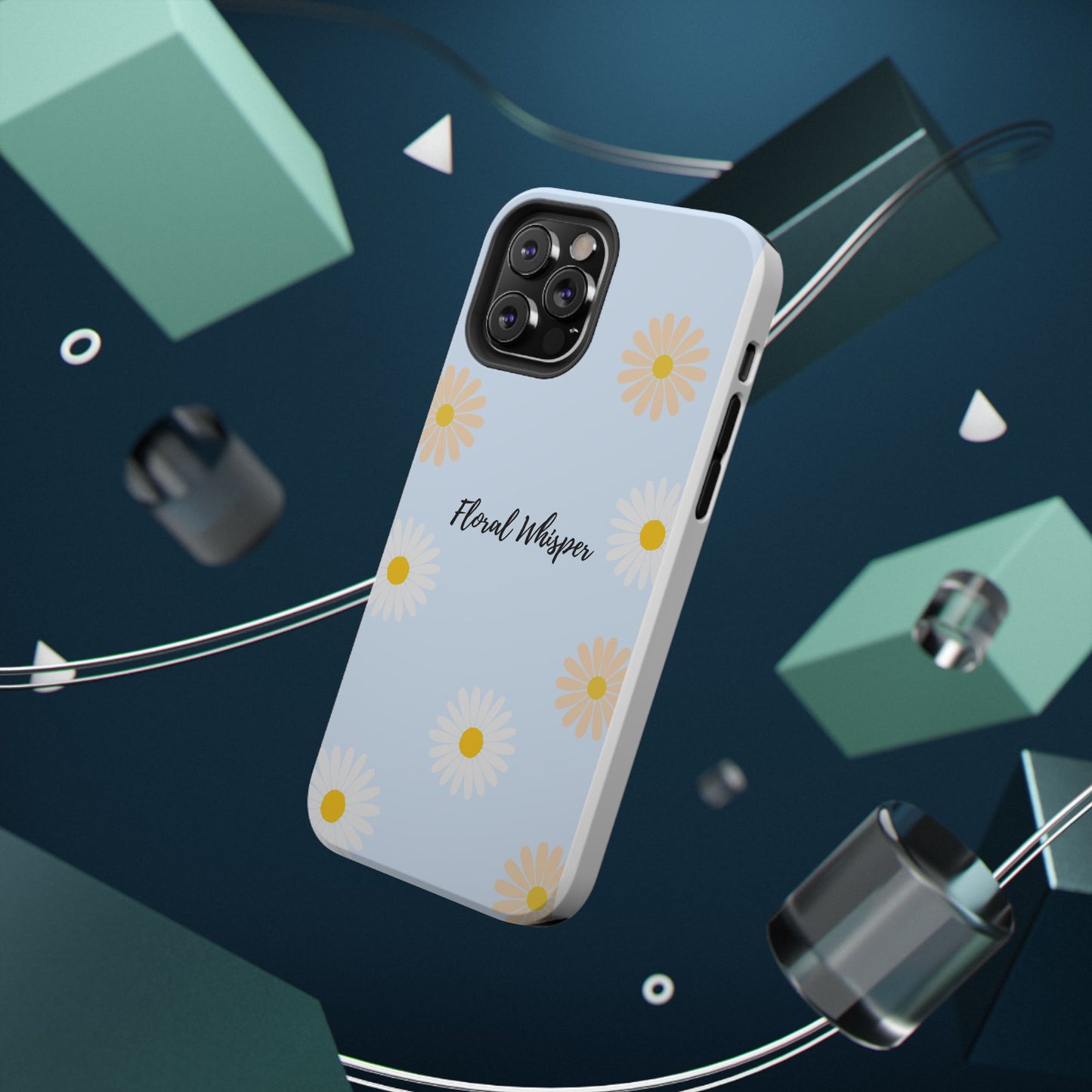 Floral Whisper Impact-Resistant Phone Case | Cute Floral Design, Summer Gift, Durable Phone Accessory, Nature Lover's Case, Protective Cover