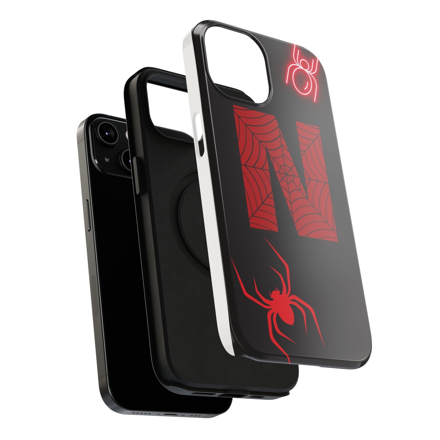 Spider-Design Impact Case for Netflix Lovers, Phone Cover, Gift for Movie Buffs, Halloween Accessory, Unique Phone Protector