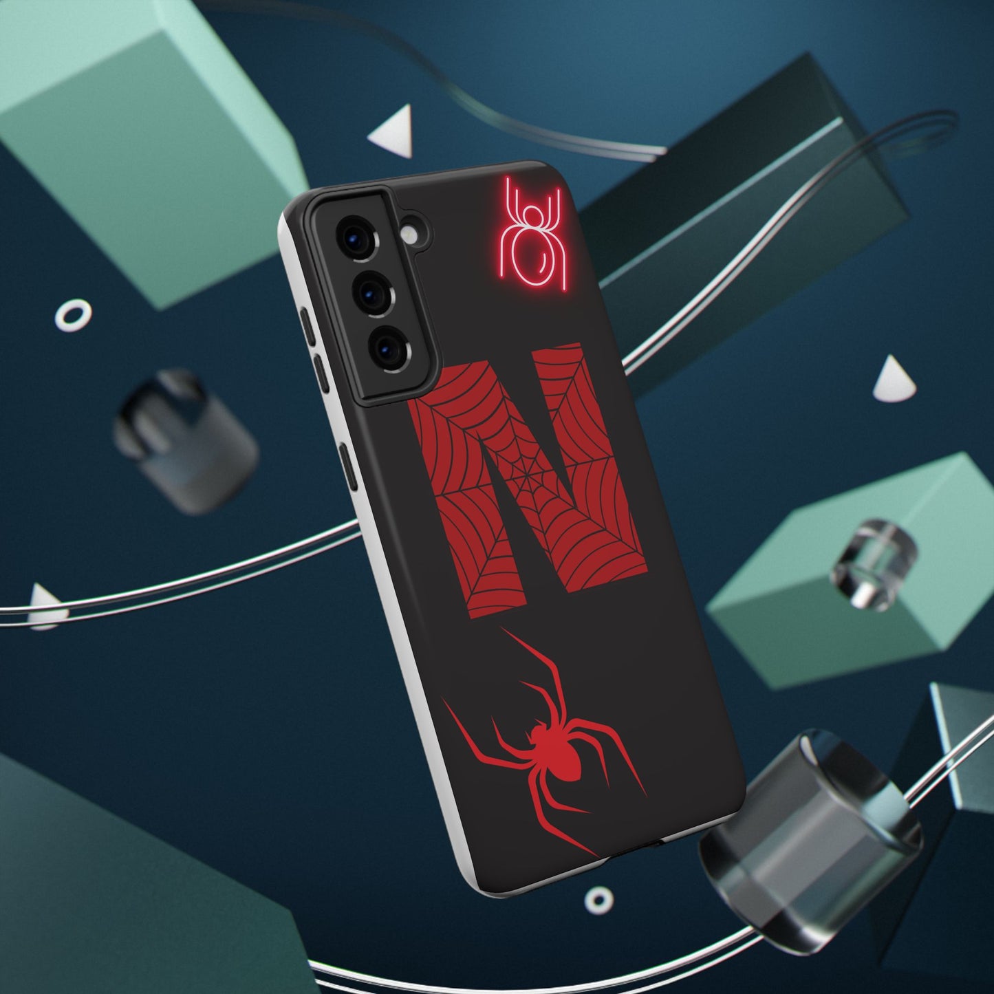 Spider-Design Impact Case for Netflix Lovers, Phone Cover, Gift for Movie Buffs, Halloween Accessory, Unique Phone Protector