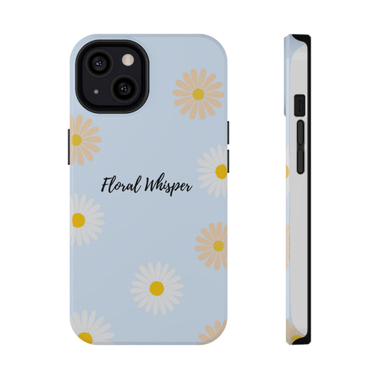 Floral Whisper Impact-Resistant Phone Case | Cute Floral Design, Summer Gift, Durable Phone Accessory, Nature Lover's Case, Protective Cover